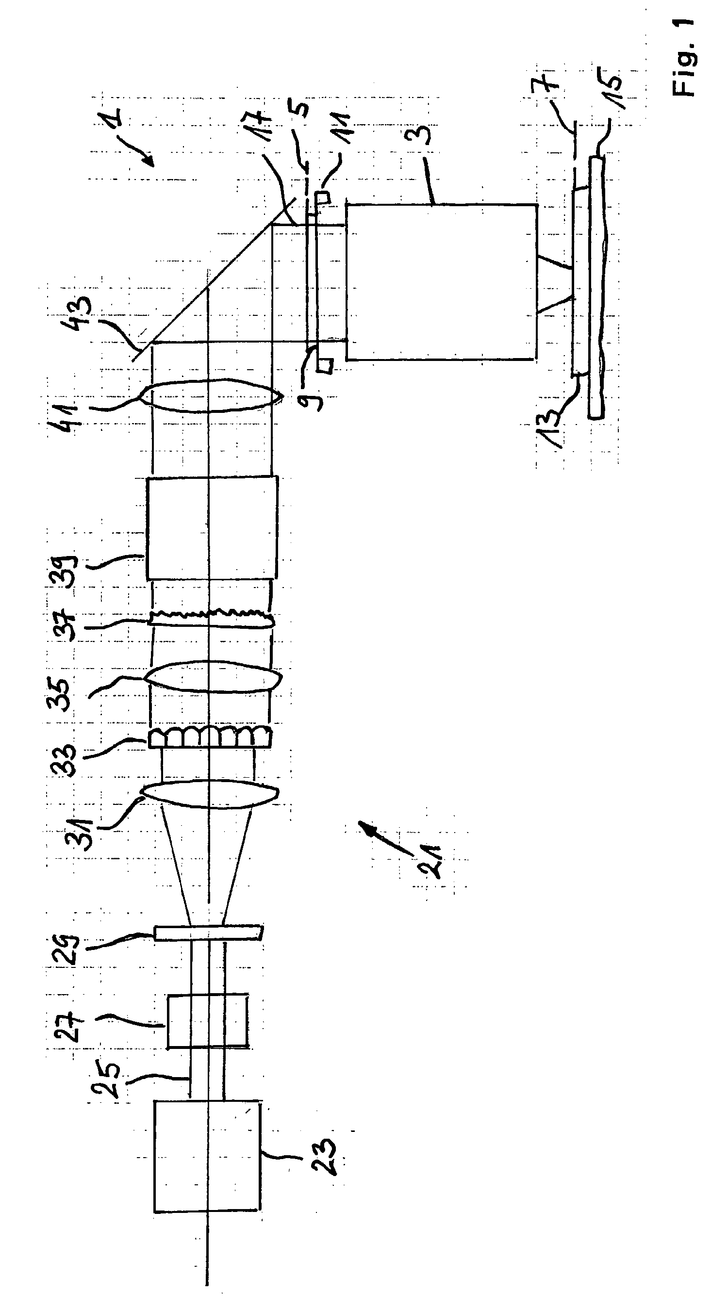 Projection exposure system, beam delivery system and method of generating a beam of light