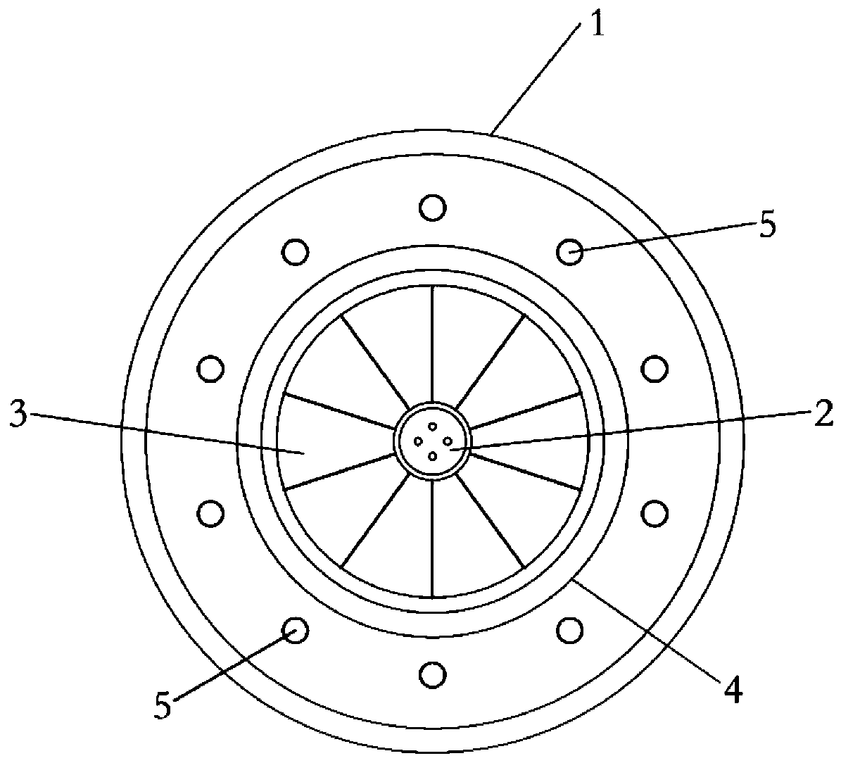 Low-nitrogen combustion device and combustion boiler