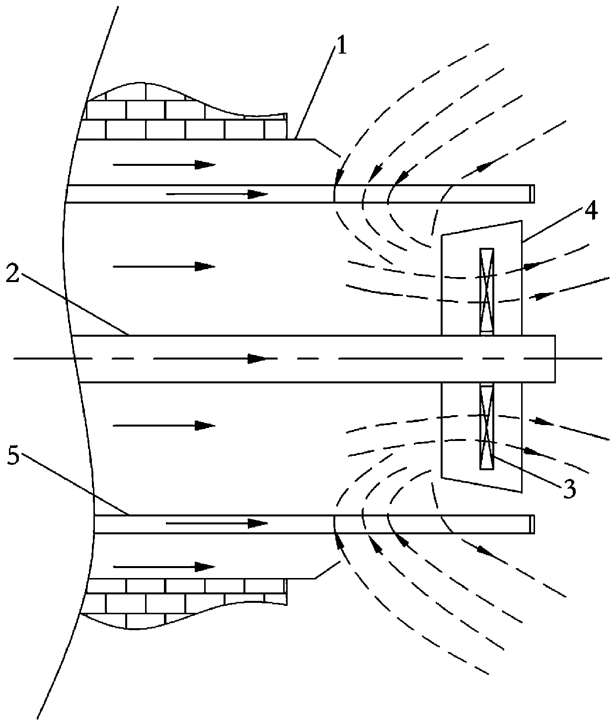 Low-nitrogen combustion device and combustion boiler