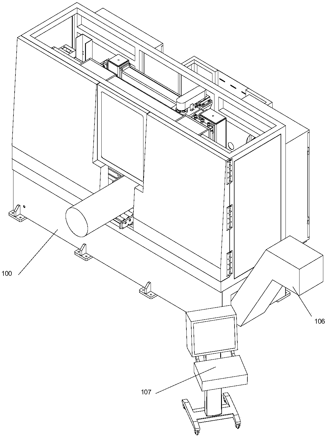 Ultrahigh-speed horizontal band sawing machine