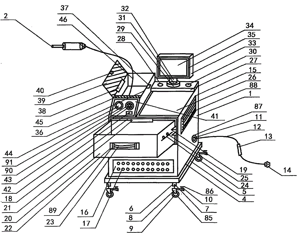 Otolaryngological ultrasonic therapy instrument