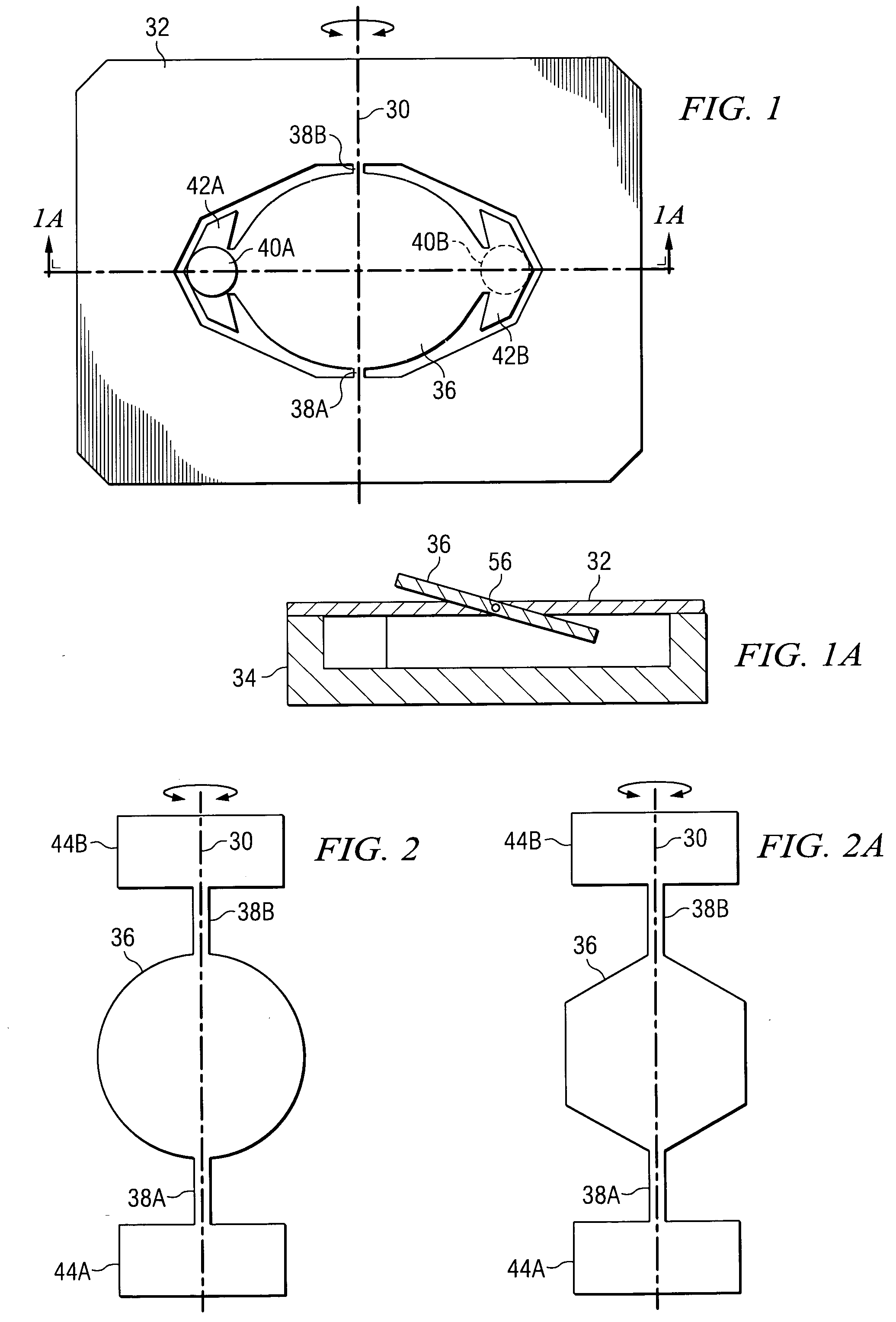 Resonant scanning mirror with inertially coupled activation