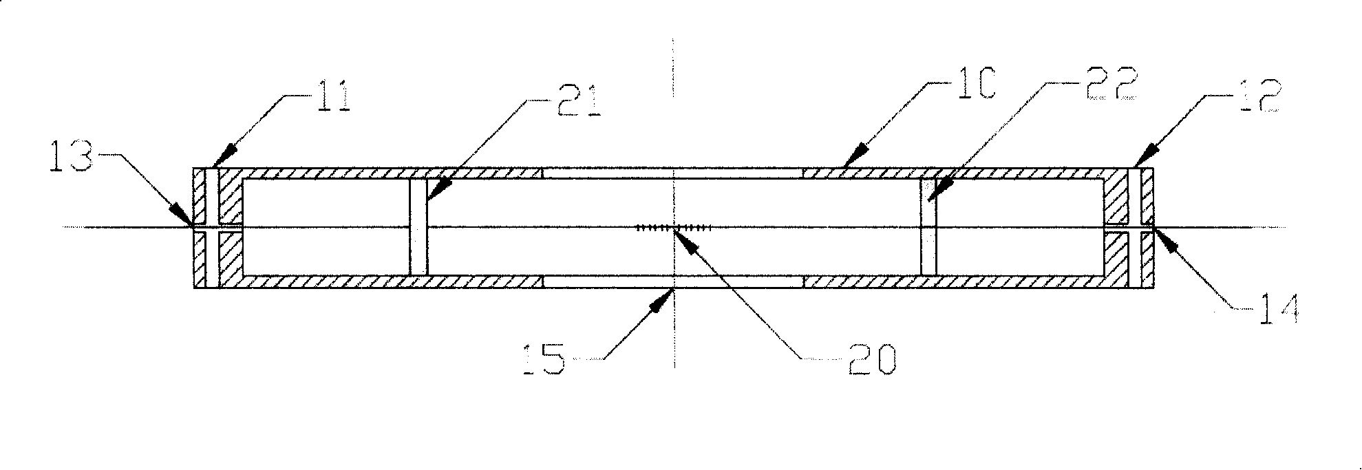 Static pressure self-compensation optical fibre grating sonic device