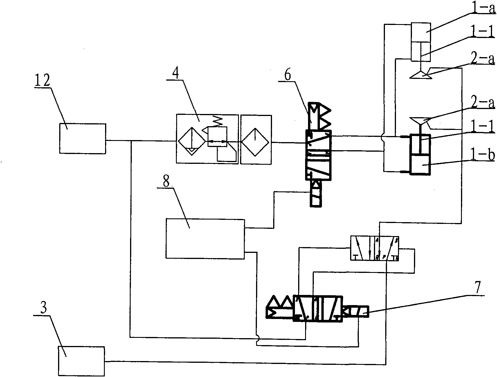 Automatic glass separating device