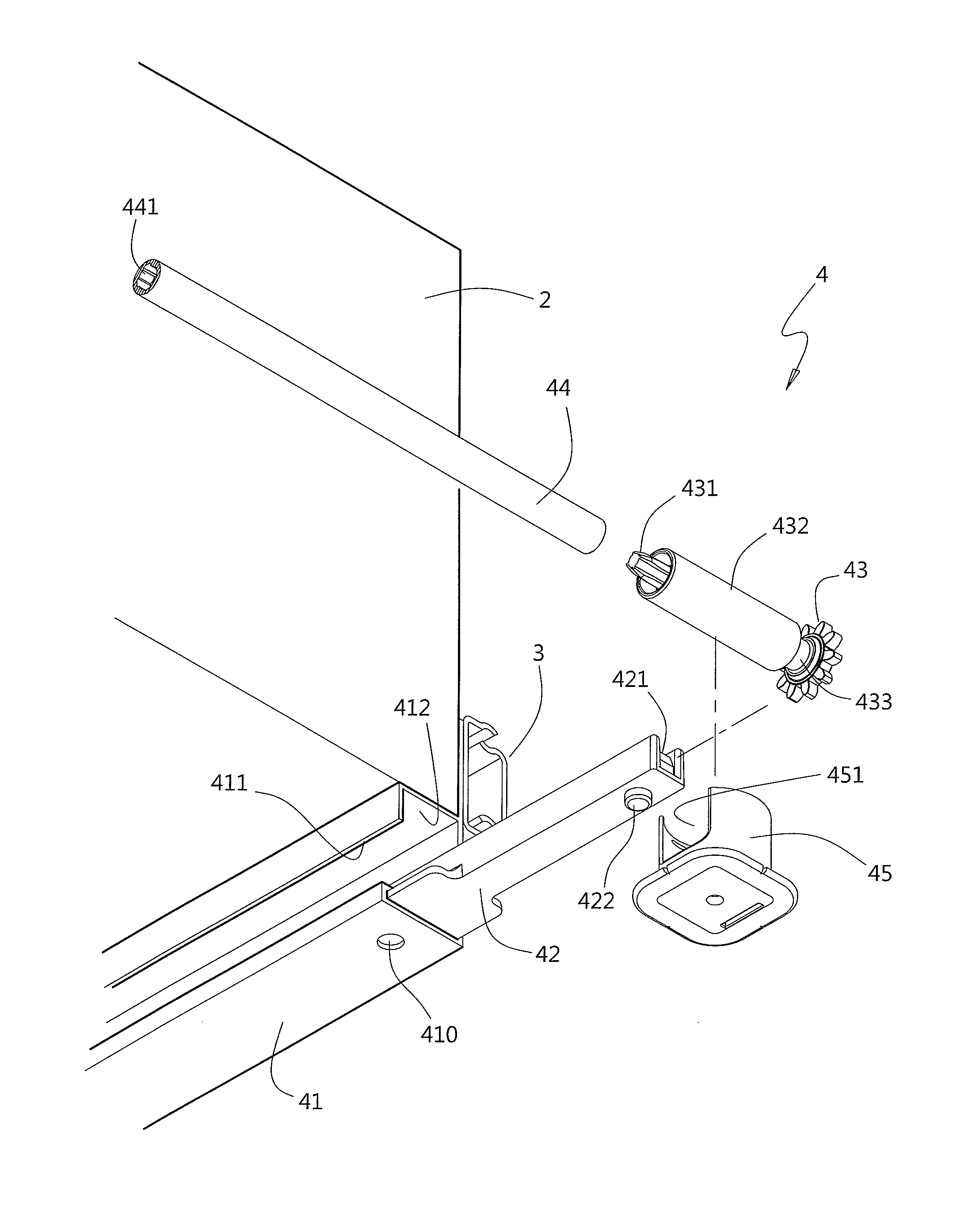 Stabilizing Assembly of Drawable Carrier