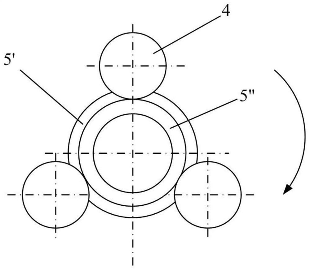 Transverse pipe rolling process method