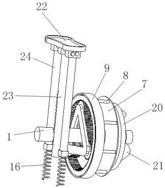 Driving device of mechanical air pump