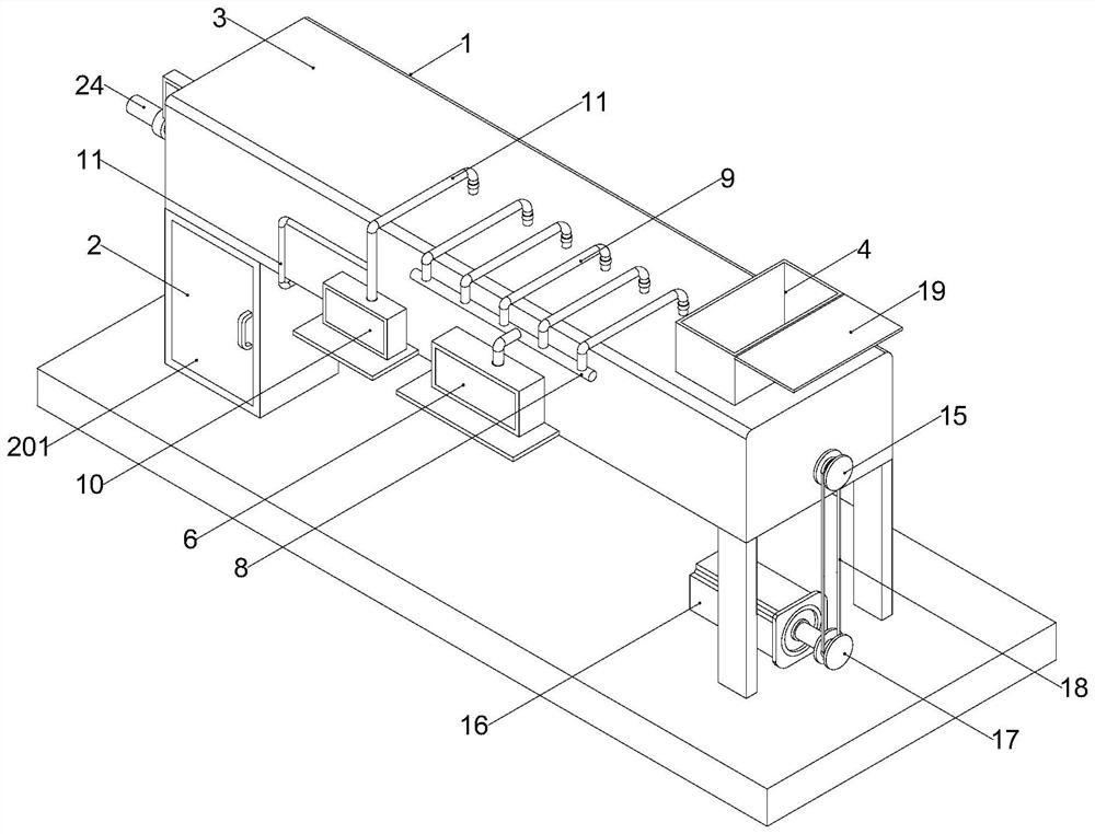 Efficient ice wrapping device for quick-frozen food production