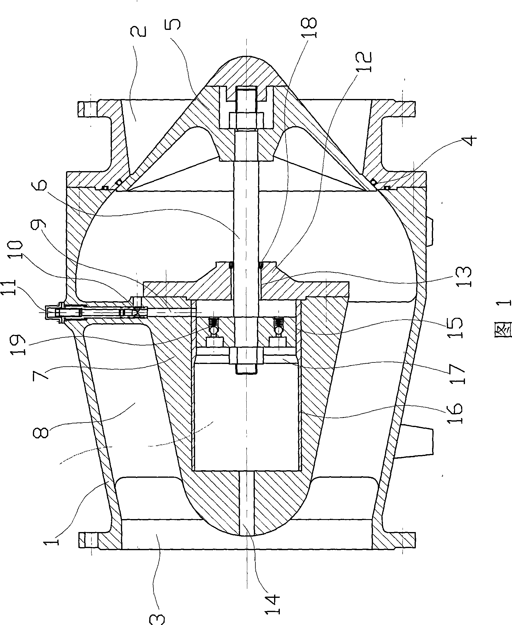 Two stage damping axial flow type check valve with adjustable closure time