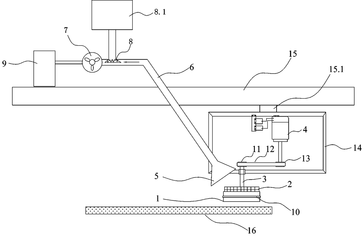 Grid abrasive cloth polishing and grinding device