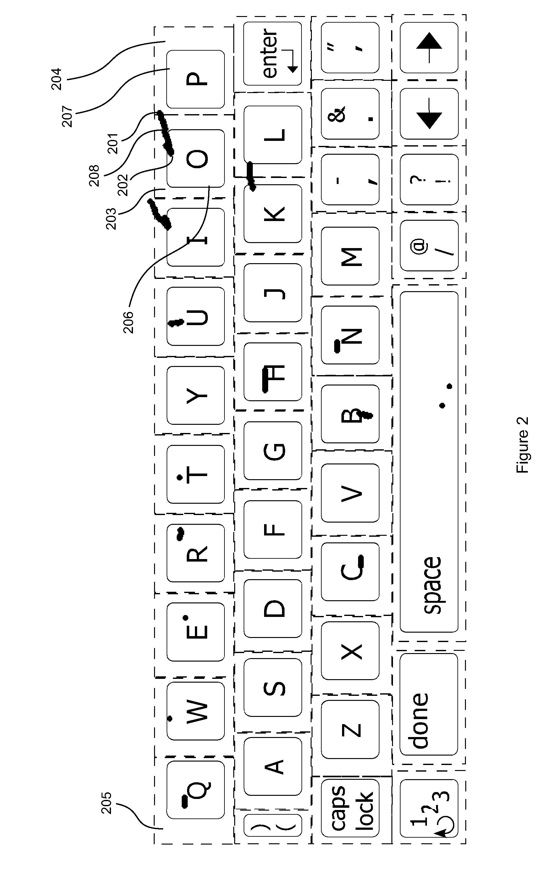System and method for a thumb-optimized touch-screen user interface