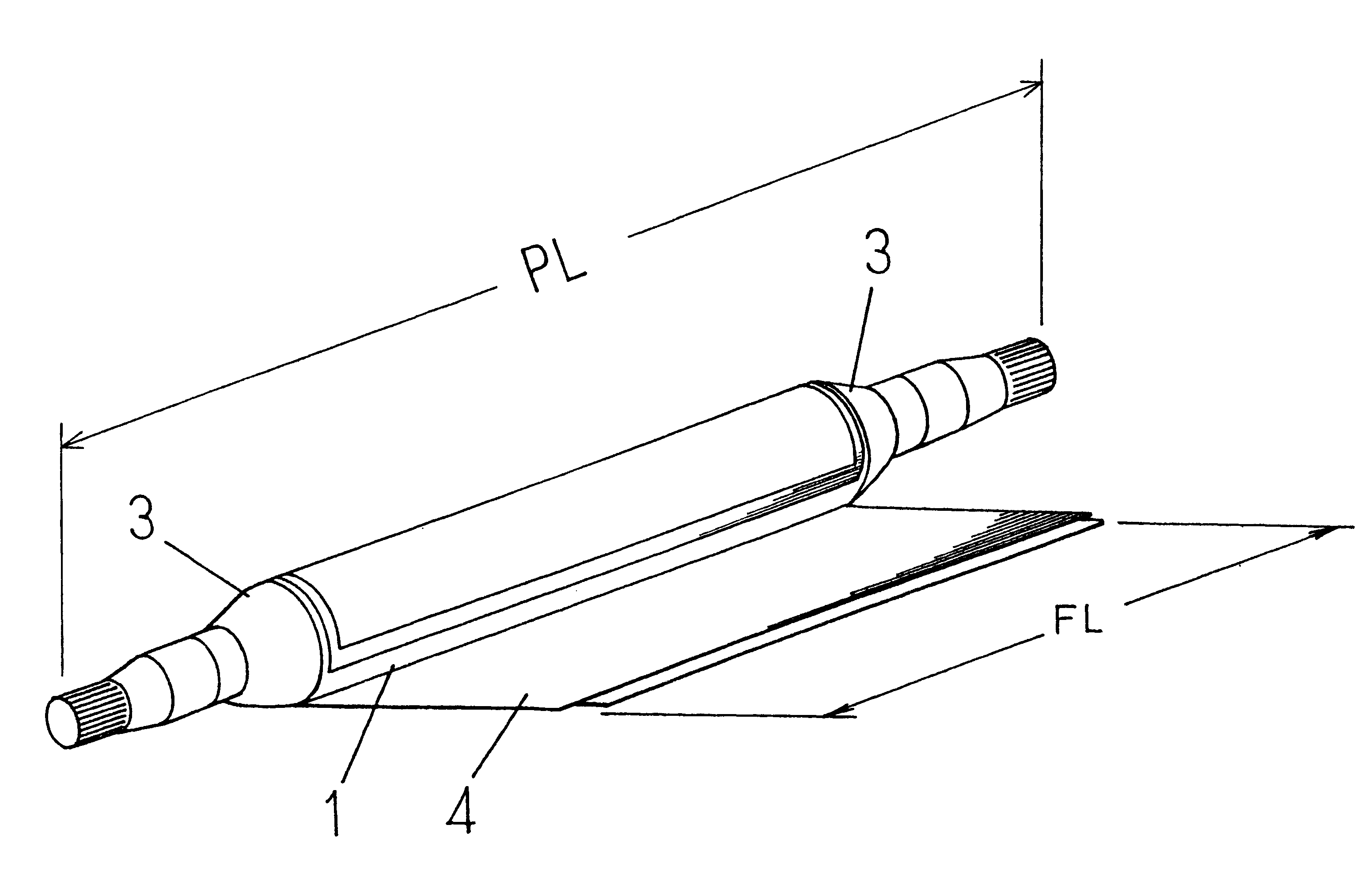 Propeller shaft and method of producing the same