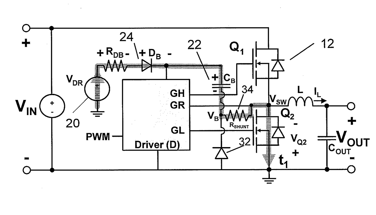 BOOTSTRAP CAPACITOR OVER-VOLTAGE MANAGEMENT CIRCUIT FOR GaN TRANSISTOR BASED POWER CONVERTERS