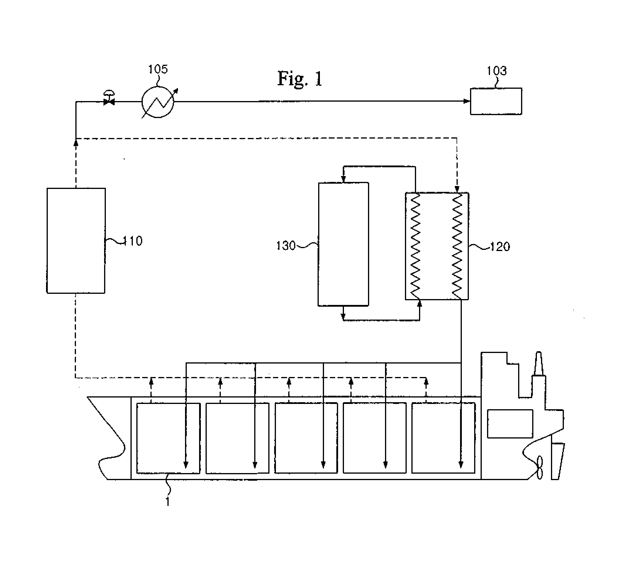 Method and Apparatus for Treating Boil-Off Gas in an LNG Carrier Having a Reliquefaction Plant, and LNG Carrier Having Said Apparatus for Treating Boil-Off Gas