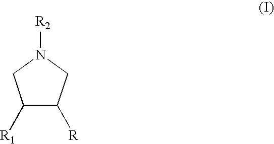 Process for the preparation of substituted pyrrolidine derivatives and intermediates