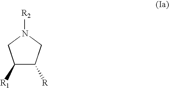 Process for the preparation of substituted pyrrolidine derivatives and intermediates