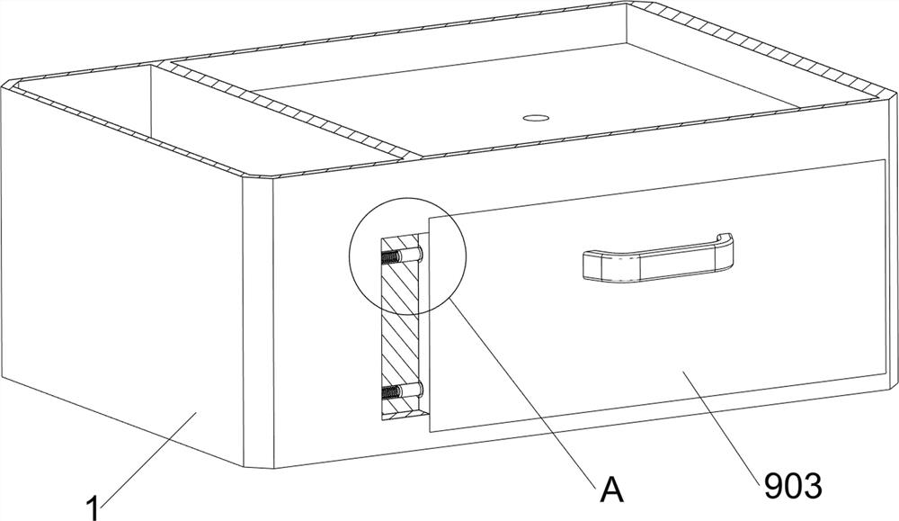 Vomit collecting device for digestive system department