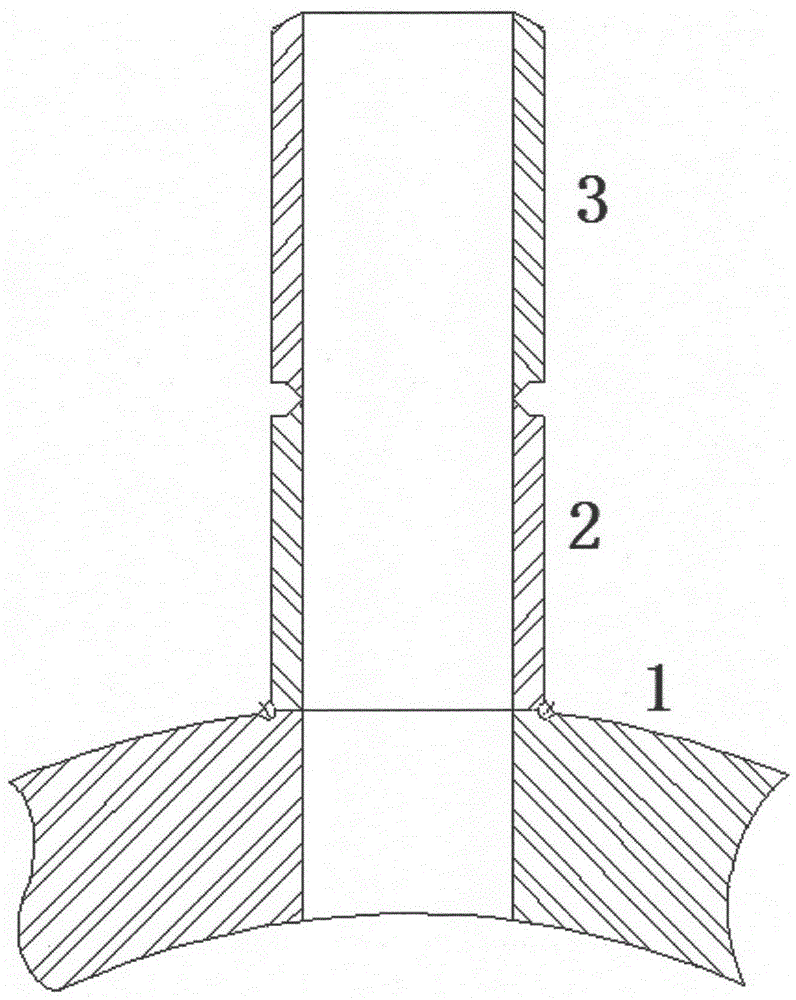 Header of ultra supercritical unit boiler in above 620 DEG C