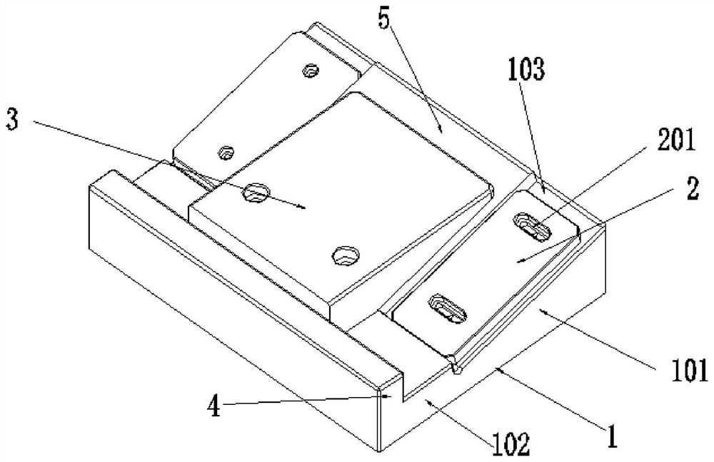 A positioning device for milling and chamfering ito planar targets and its application method