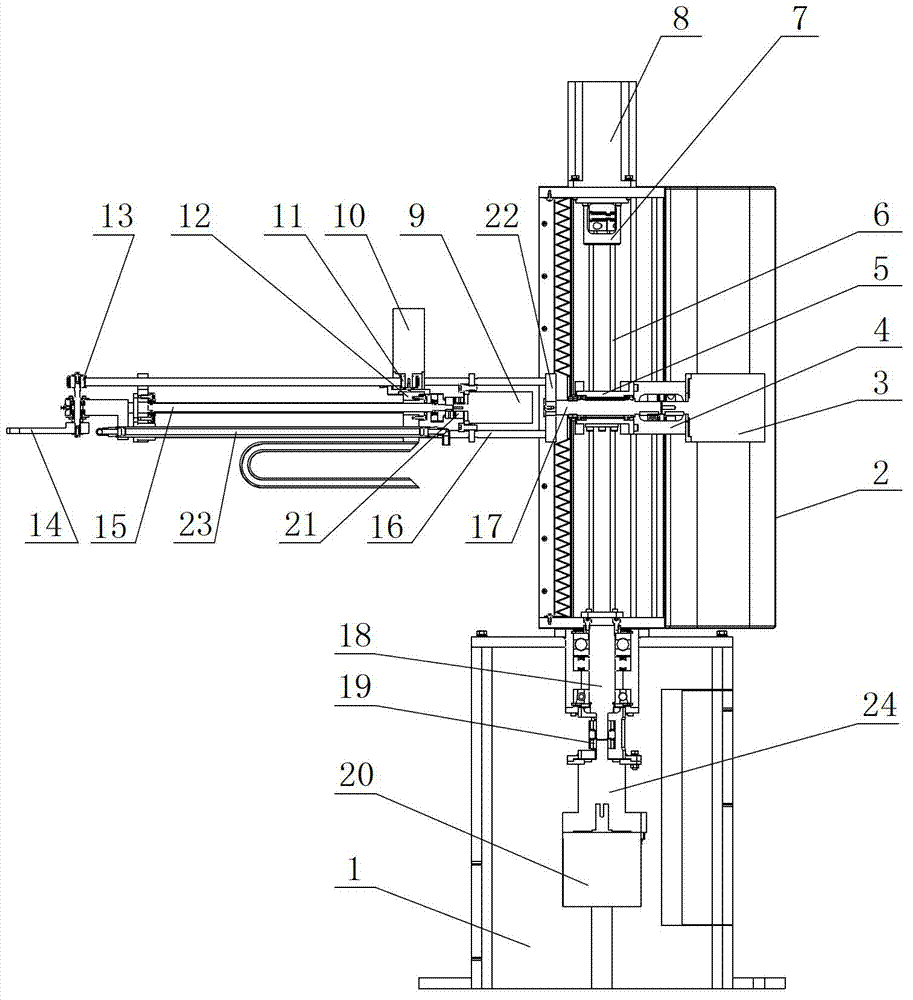 Intelligent robot with stamping and carrying functions