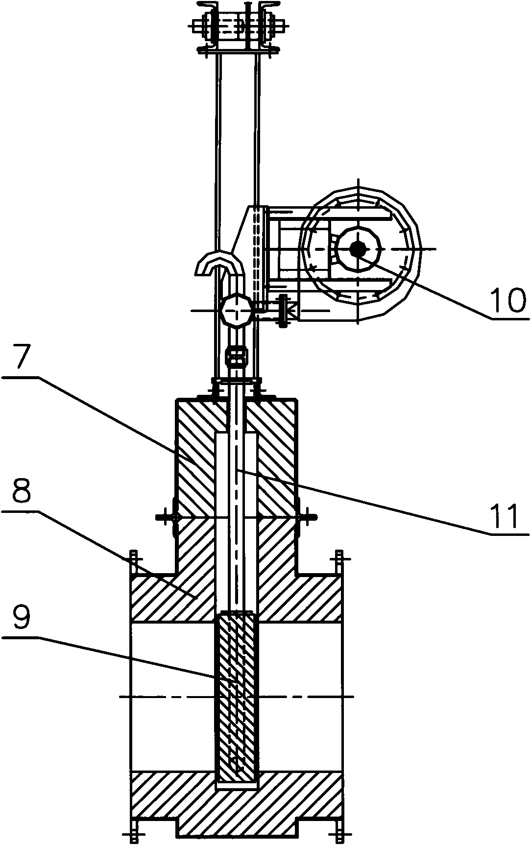 High-temperature resistant air cooling smoke gate device