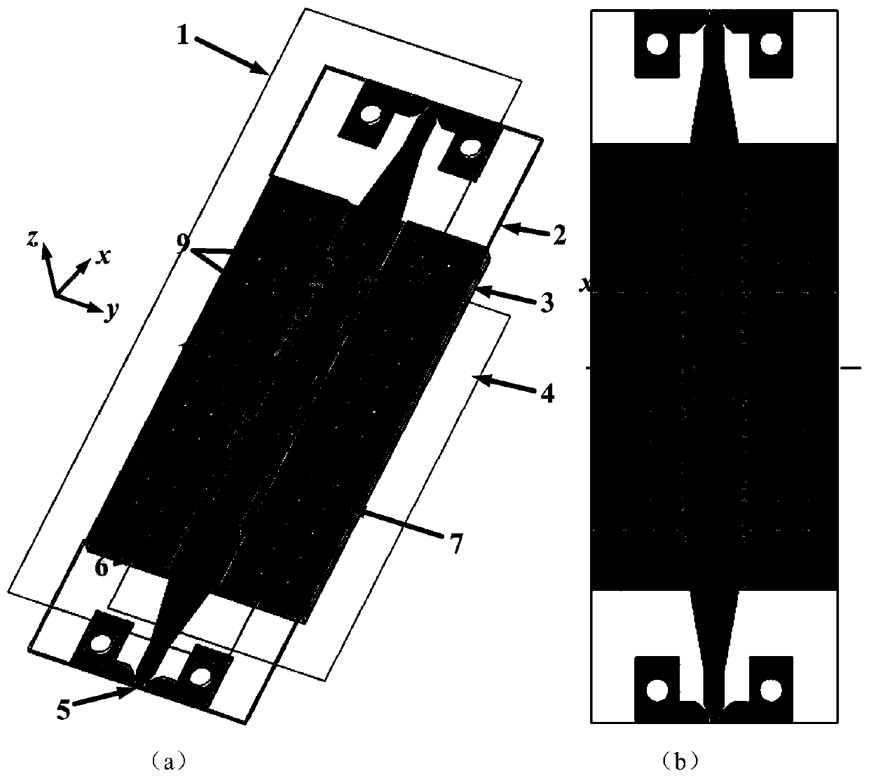 Double-frequency three-order band-pass filter based on microstrip ridge gap waveguide