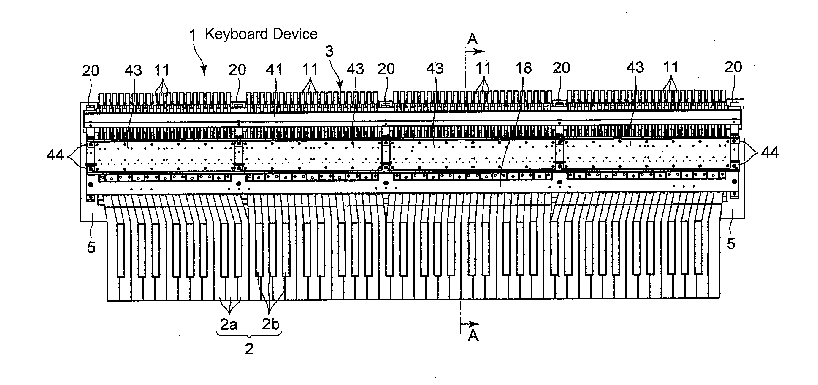 Keyboard device and keyboard instrument