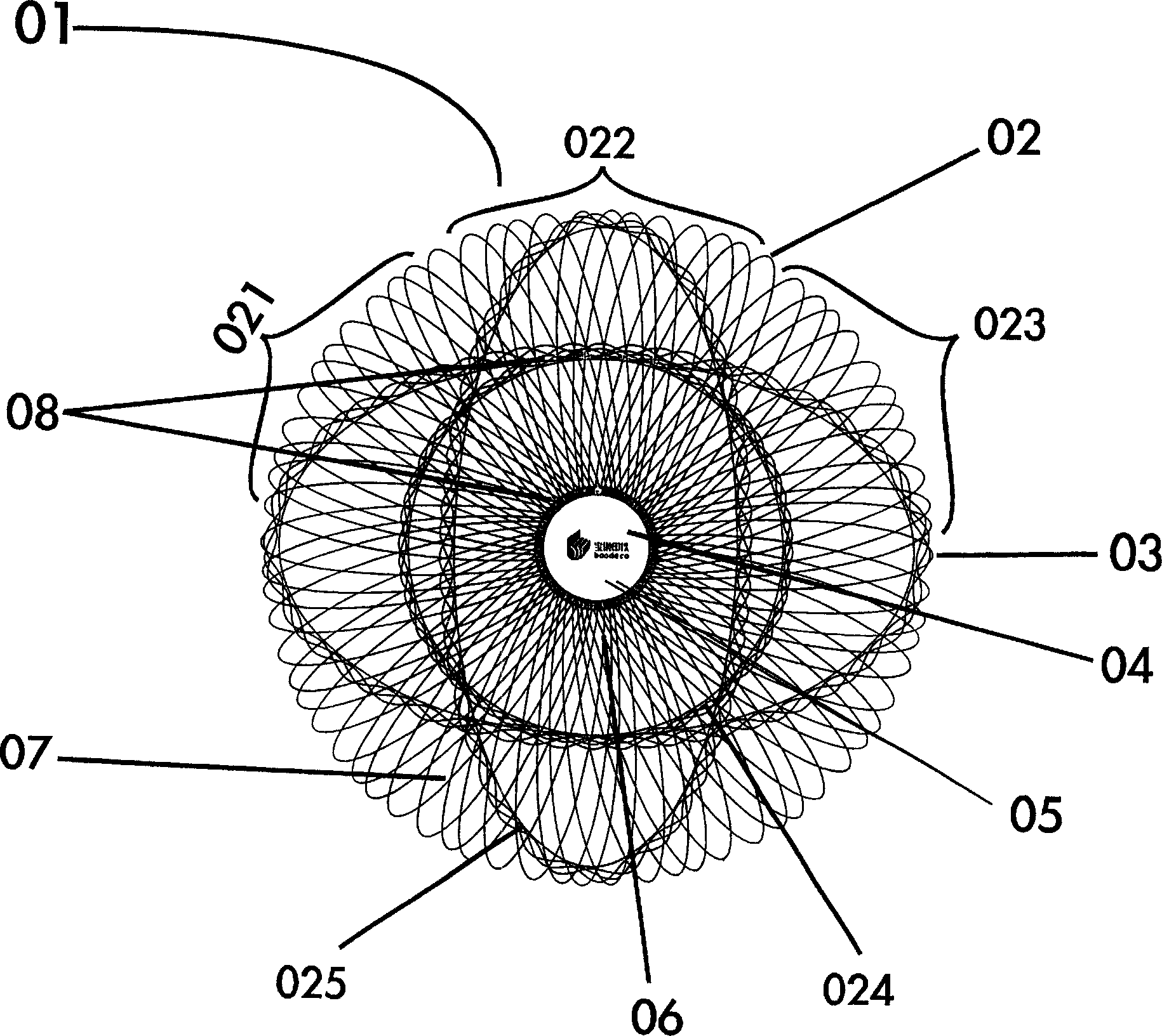 Tin printing hidden antifake mark and producing method