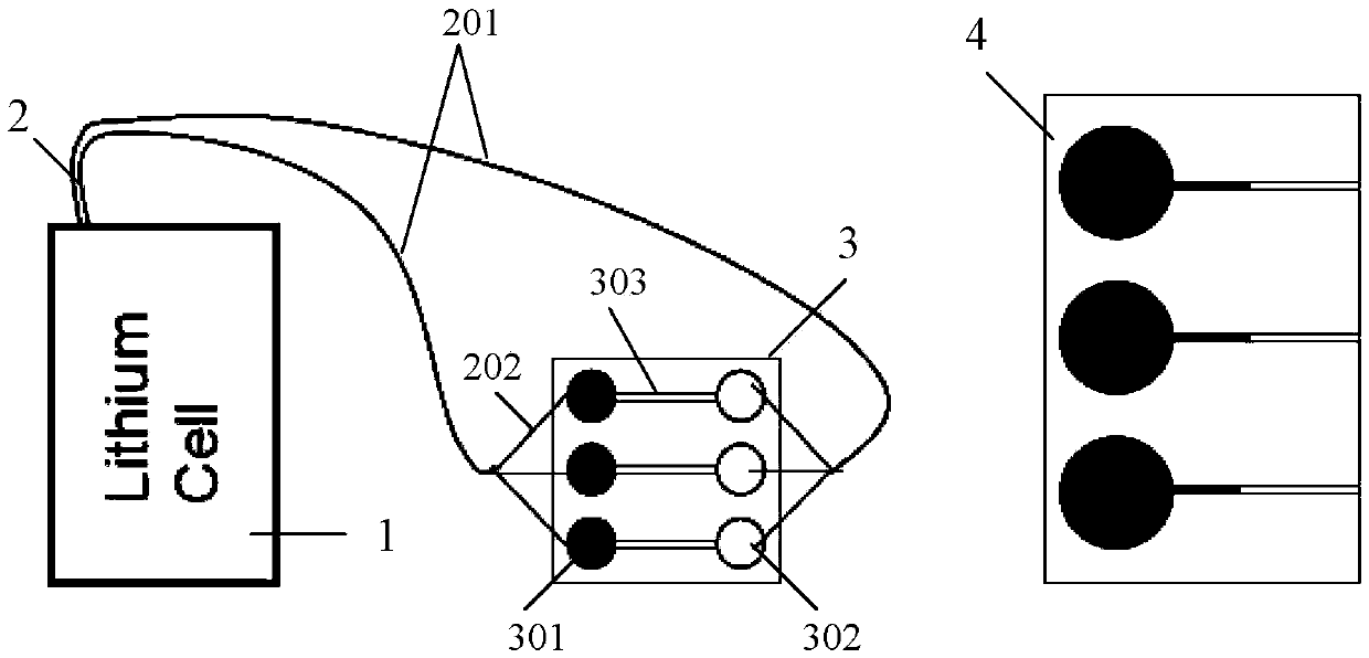 Visual measurement method for uric acid based on mobile reaction interface and electrophoretic titration chip