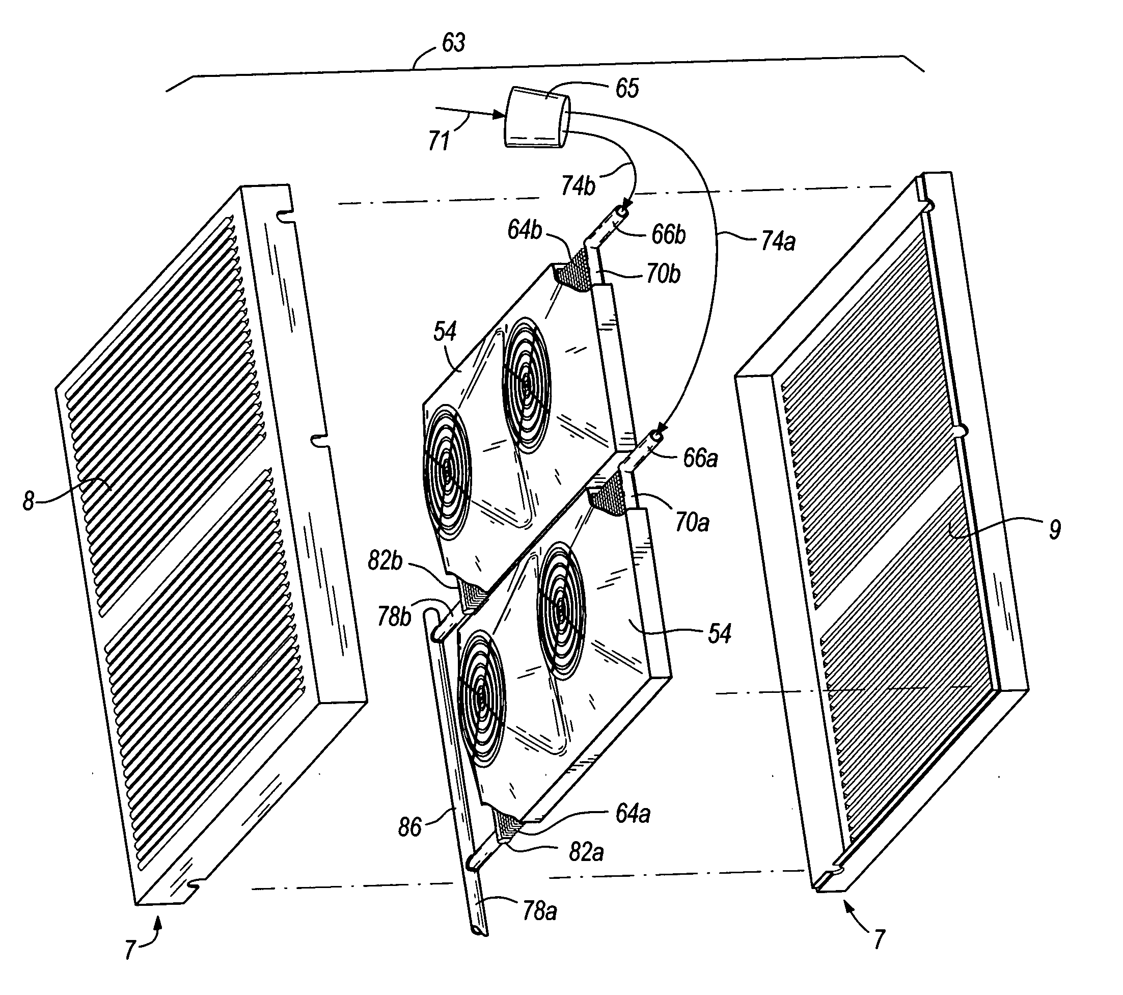 Microchannnel evaporator assembly