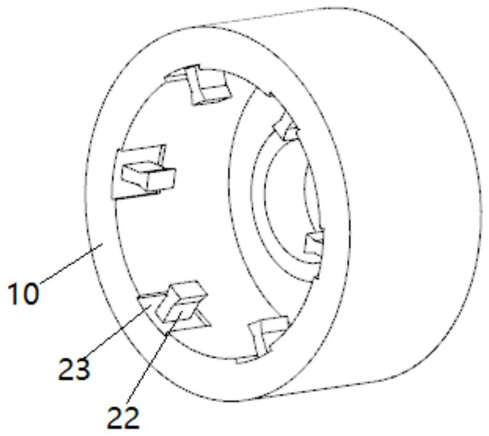 Permanent magnet synchronous motor supported by magnetic bearing and magnetic bearing thereof