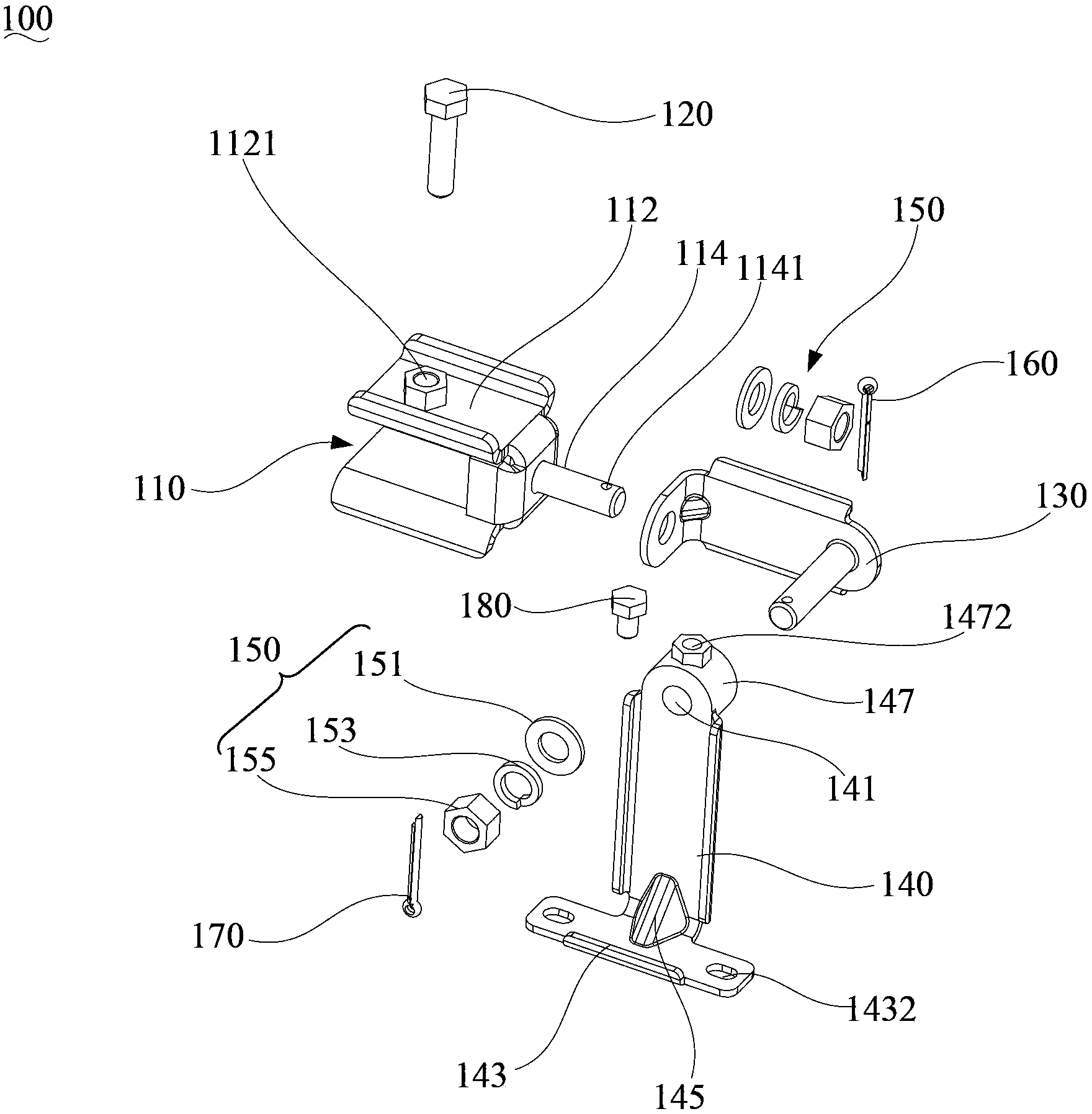 Derrick lamp and mounting support thereof