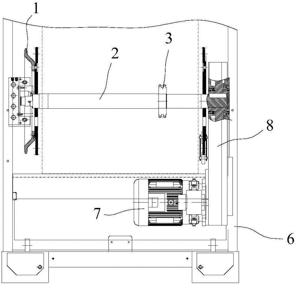 Drive device of escalator or moving sidewalk