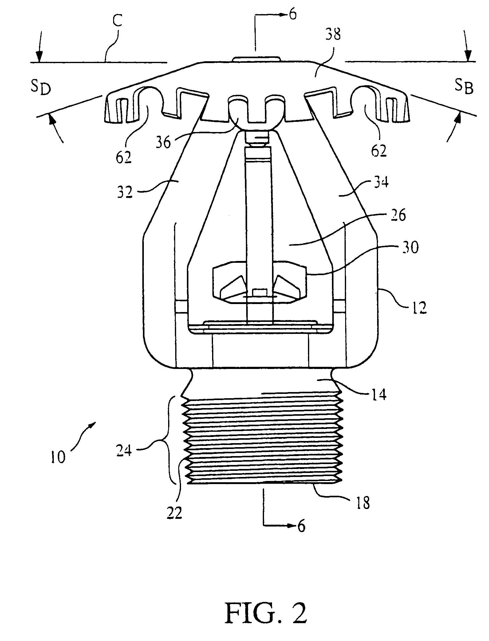 Low pressure, extended coverage, fire protection sprinkler