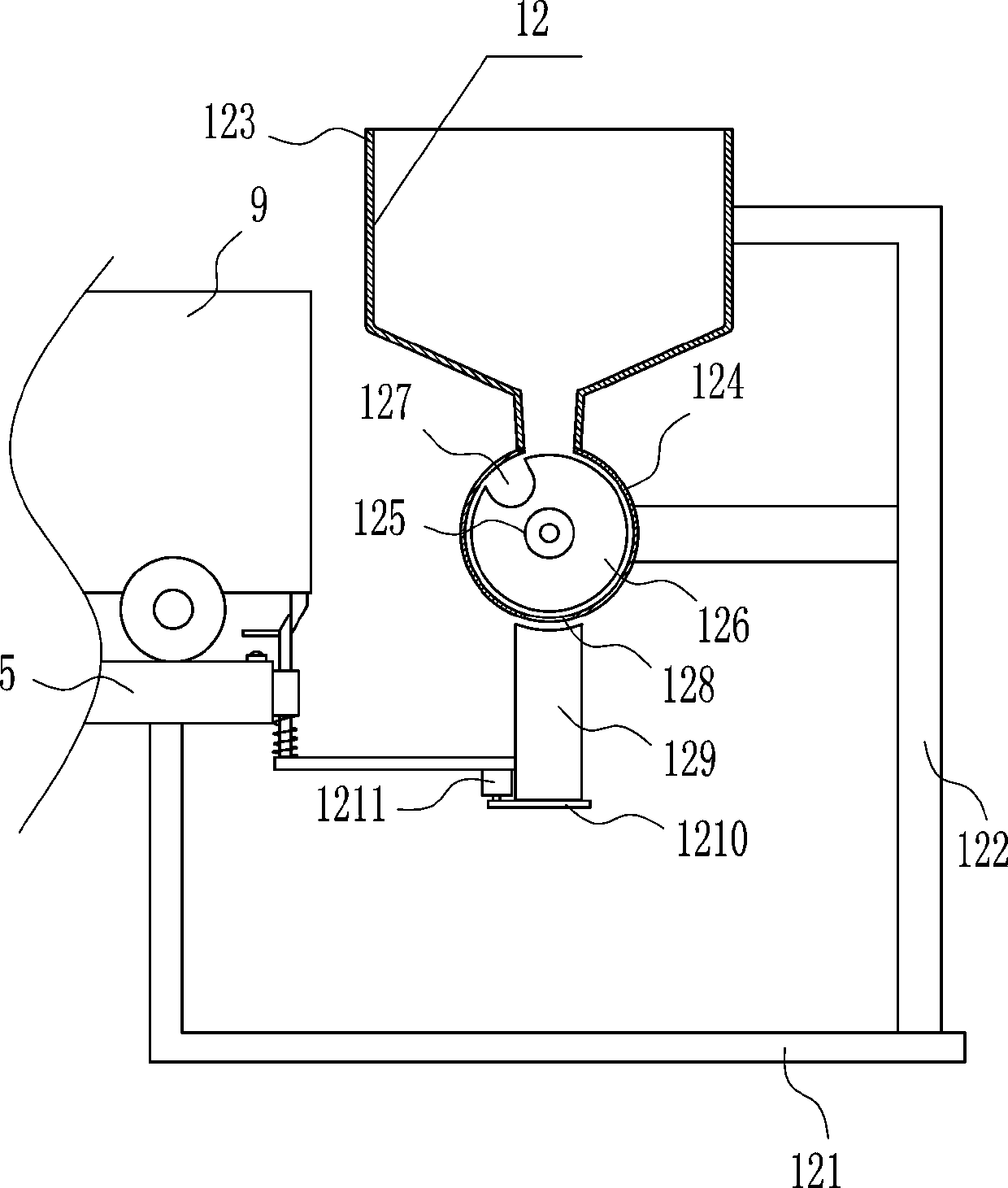 Experimental device for measuring average speed for physics teaching