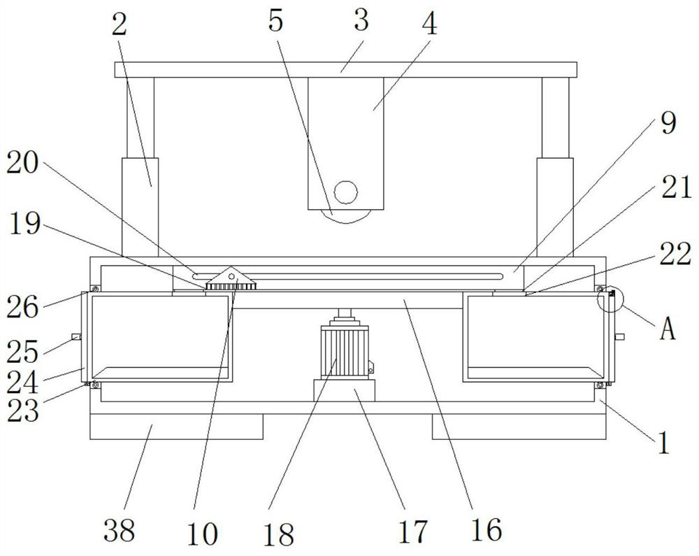 Waste recovery device for steel pipe cutting-off machining