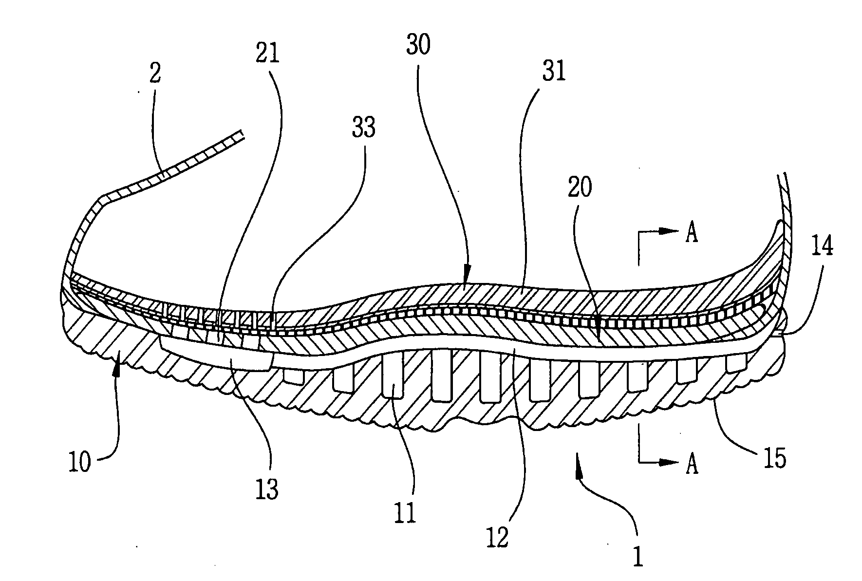 Air Cushion shoe sole