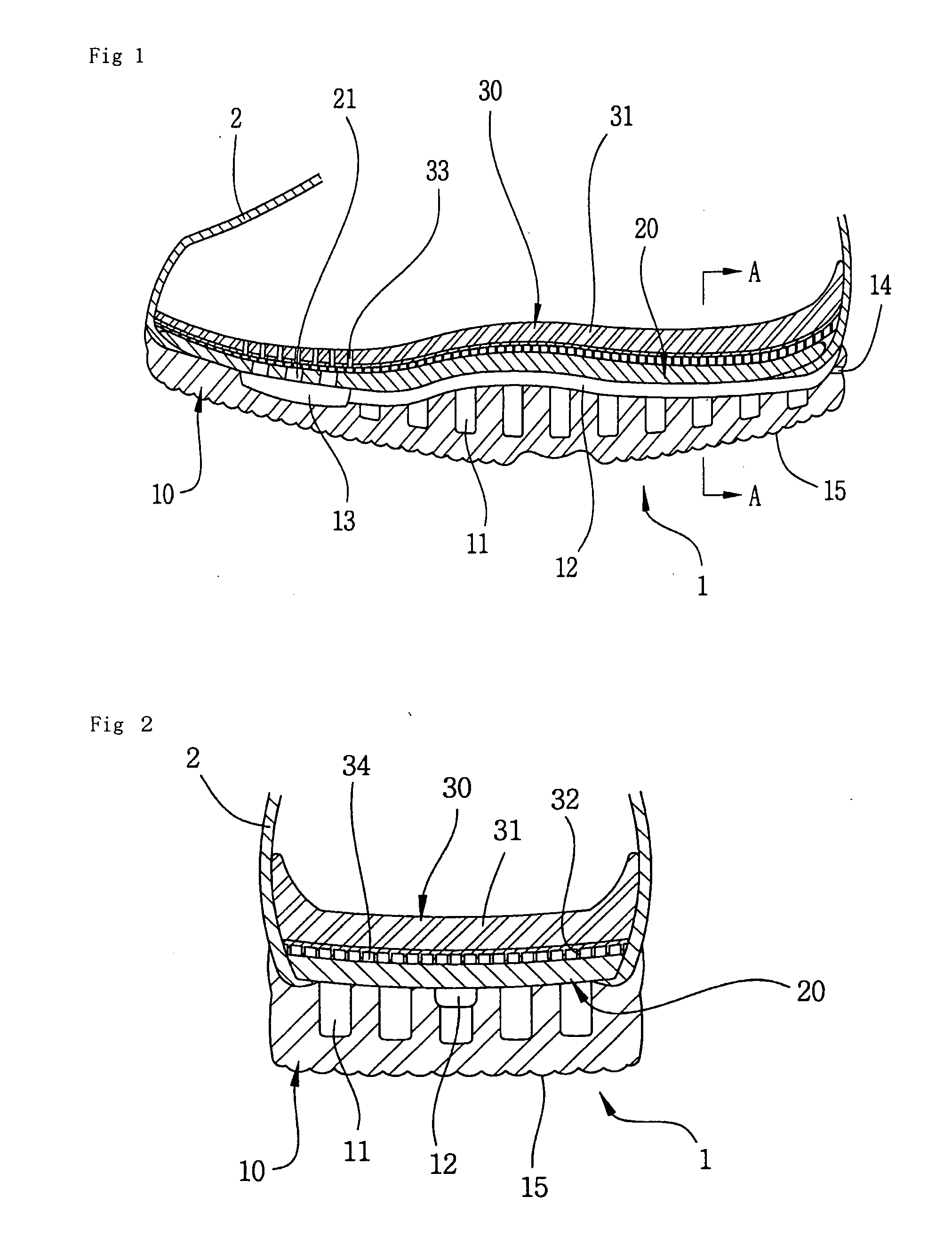 Air Cushion shoe sole