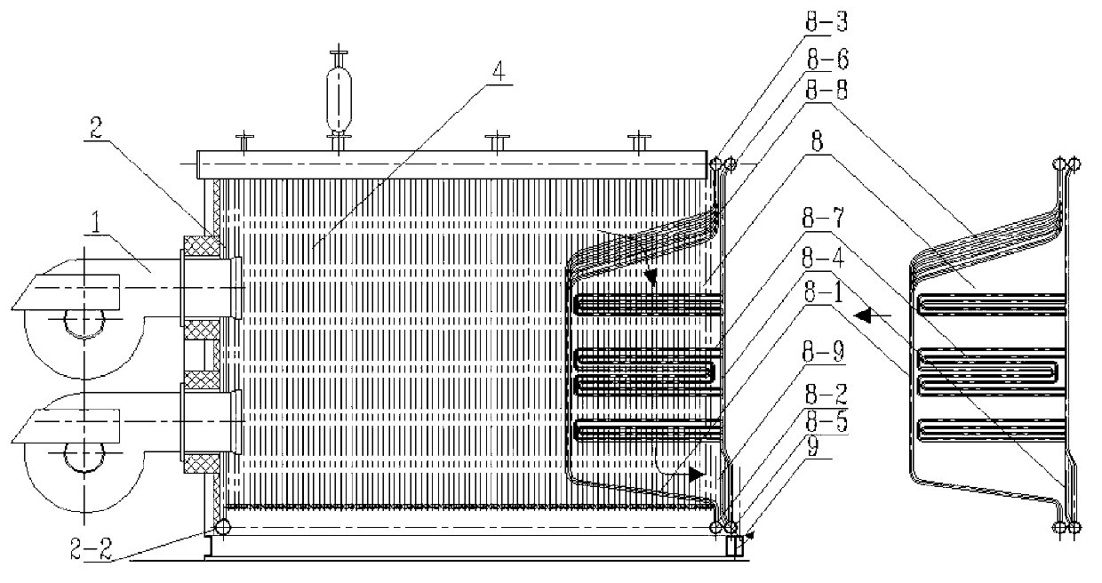 Embedded modularized assembly water pipe fuel oil and fuel gas boiler