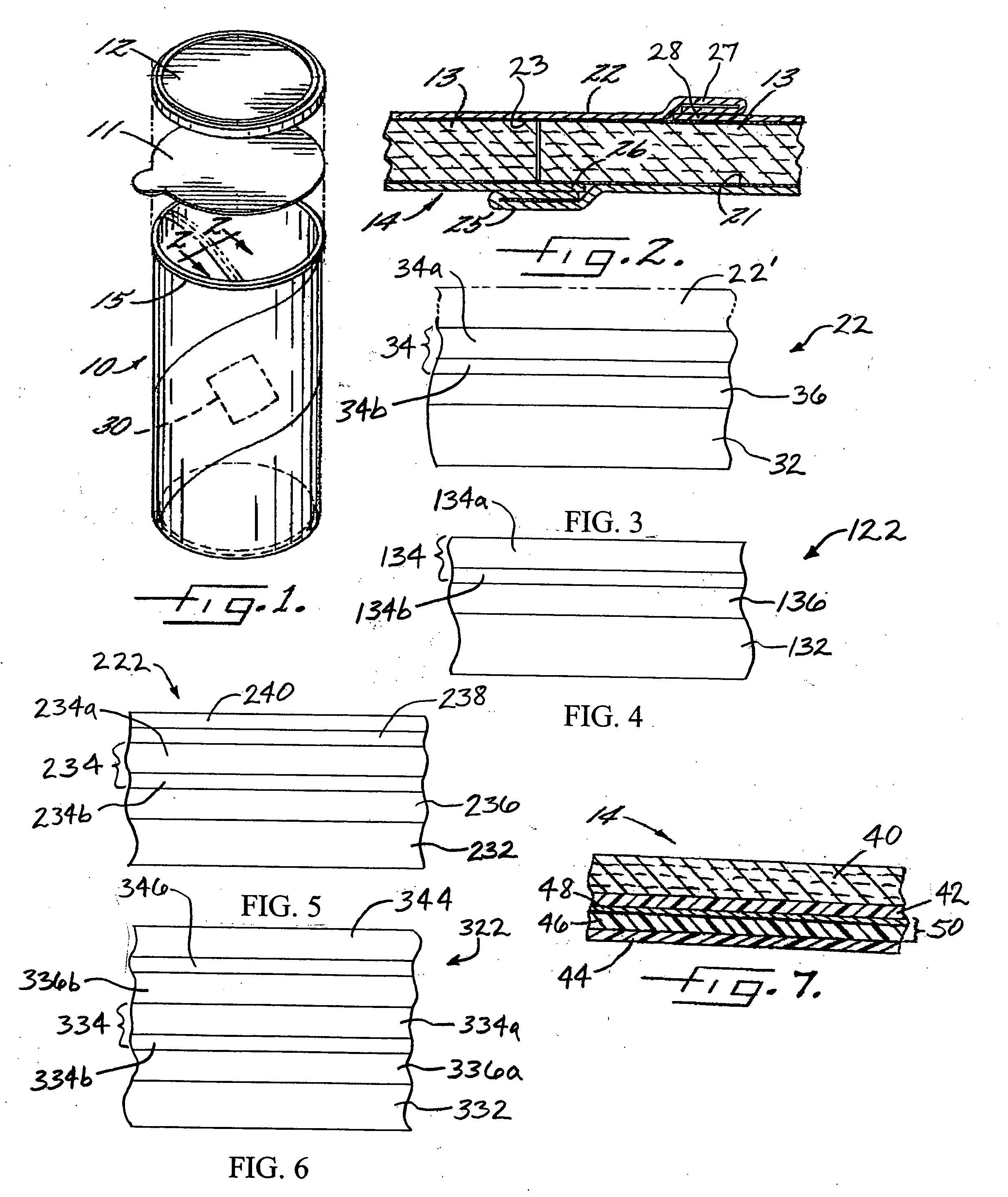 Composite container having an electromagnetic surveillance device