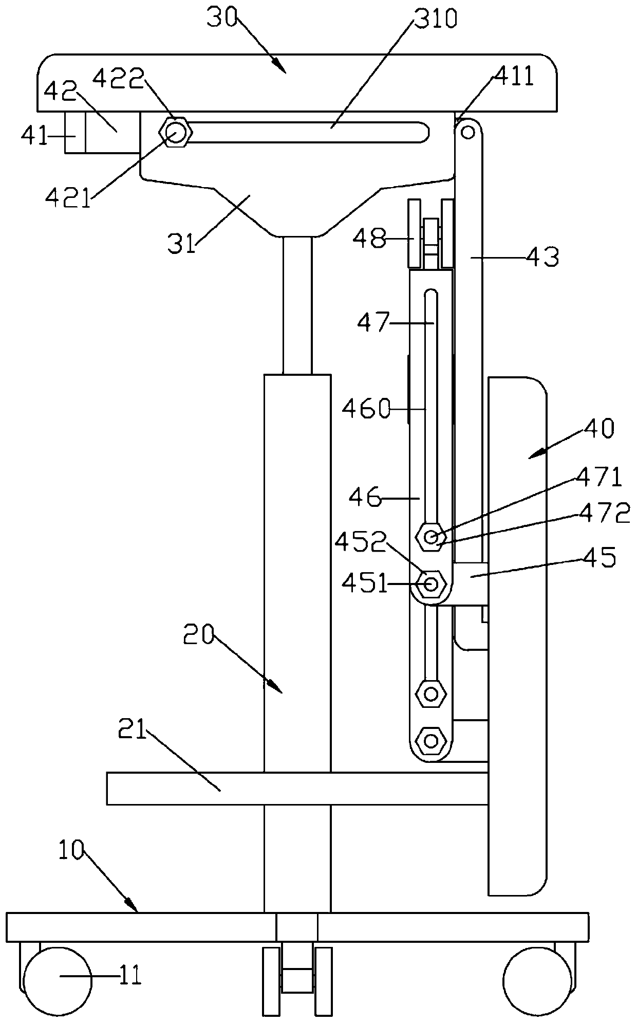 PT stool with auxiliary seat