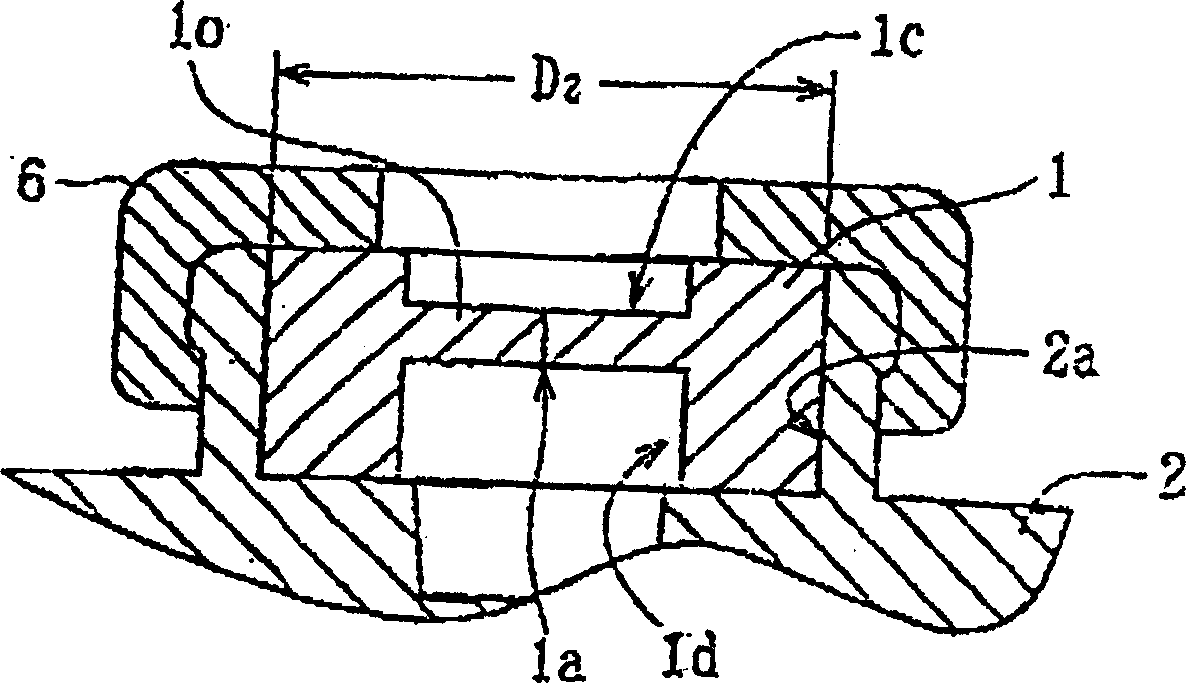 Sealing device for injection/extraction port of liquid drug