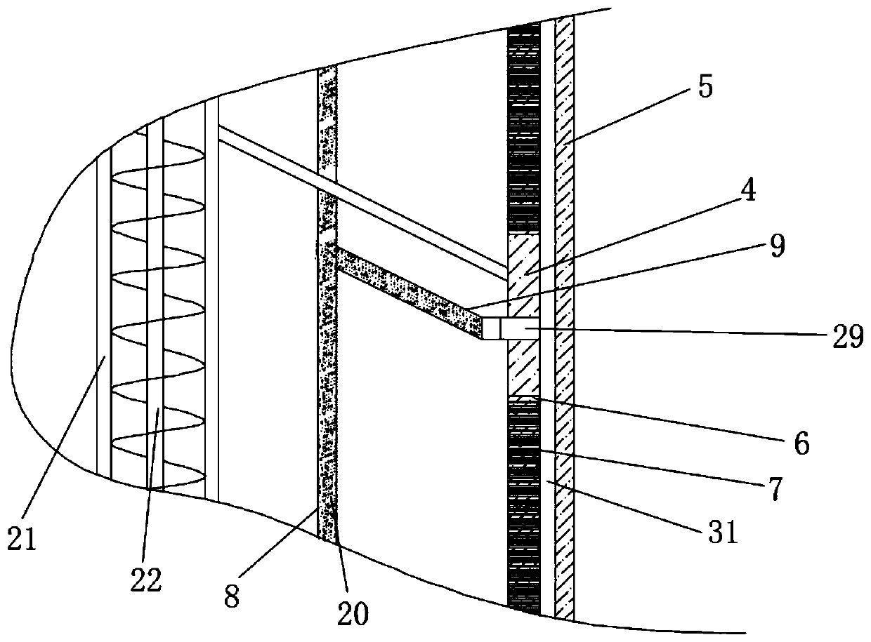 Material turning and storing granary with good ventilation effect