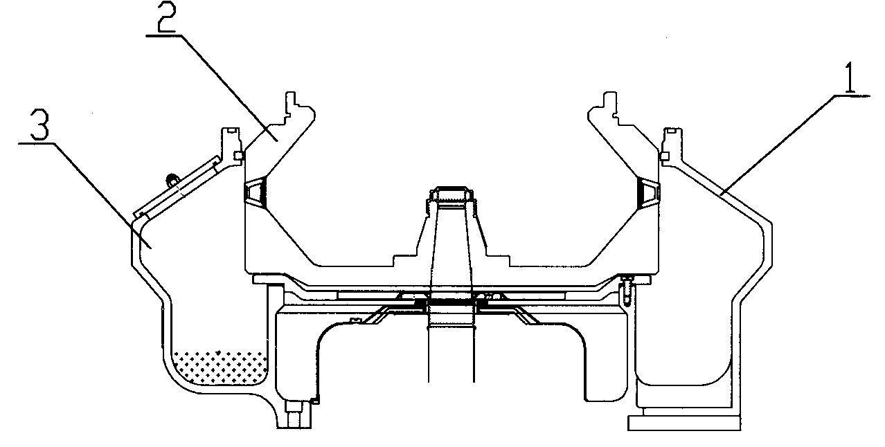 Machine body of disk type separation machine