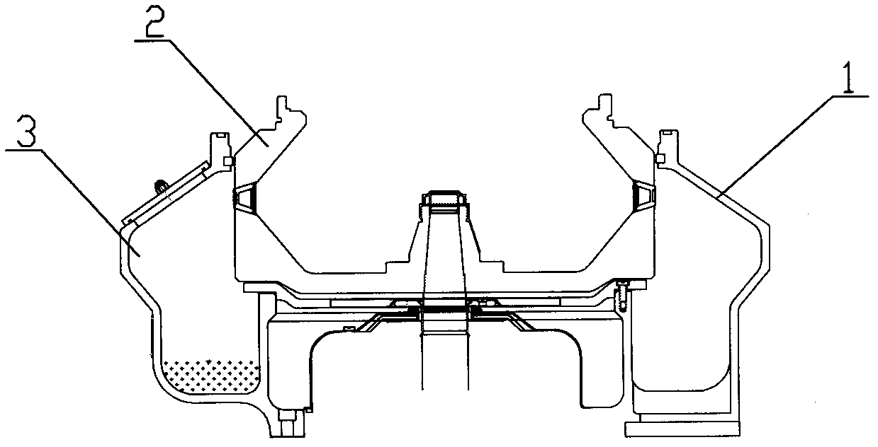 Machine body of disk type separation machine