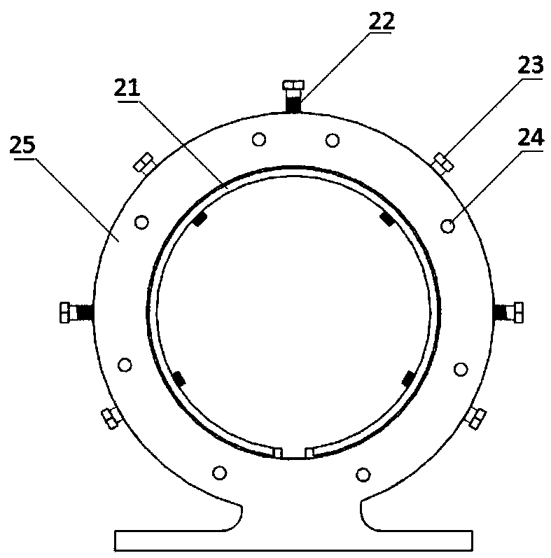 Small aircraft engine multi-point rubbing fault simulation experiment device