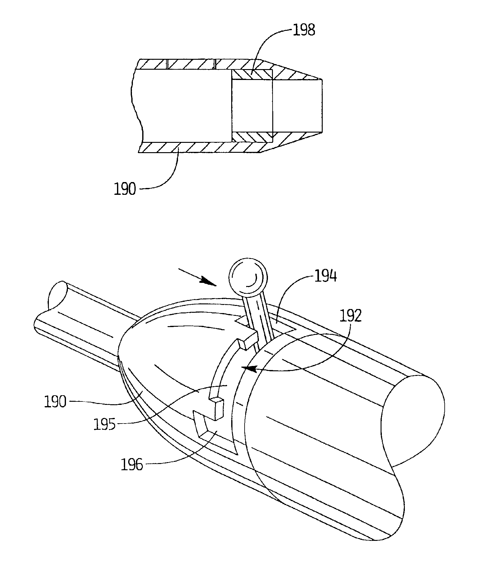 Introducer sheath with retainer and radiopaque insert