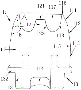 Method for preventing breakage of steel spring and inwardly-recessed vertical stoop