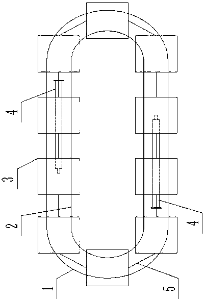 Piston positioning type building block production mold