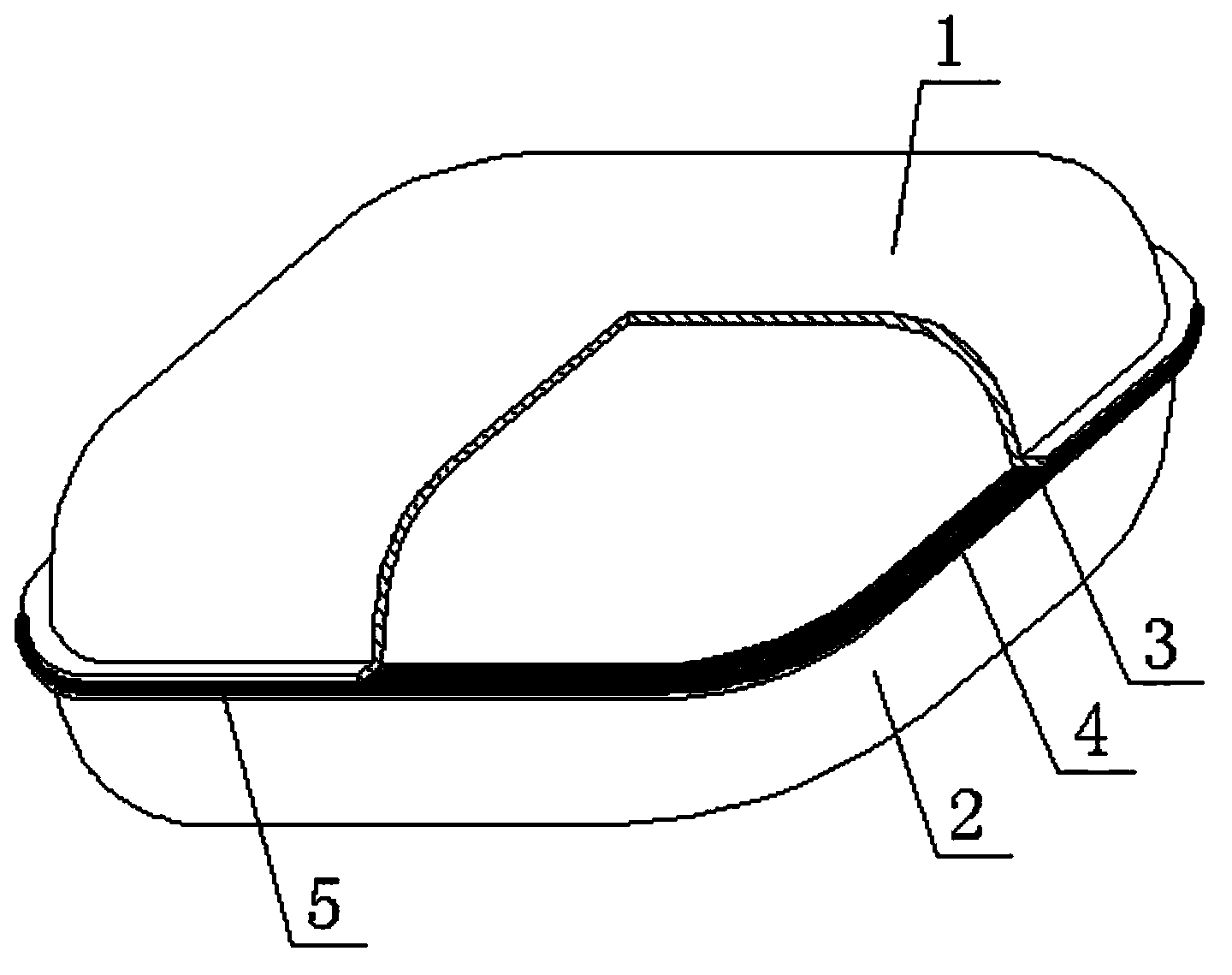 Core mold for concrete filling